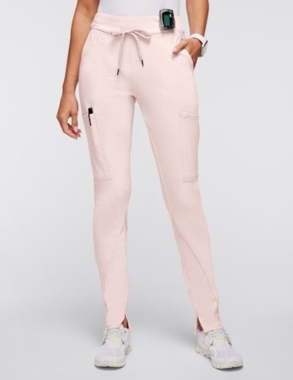 NWT. Women's Cargo Scrub Pant Color: Blush Pink.  Size: S   Pant Length: Petite